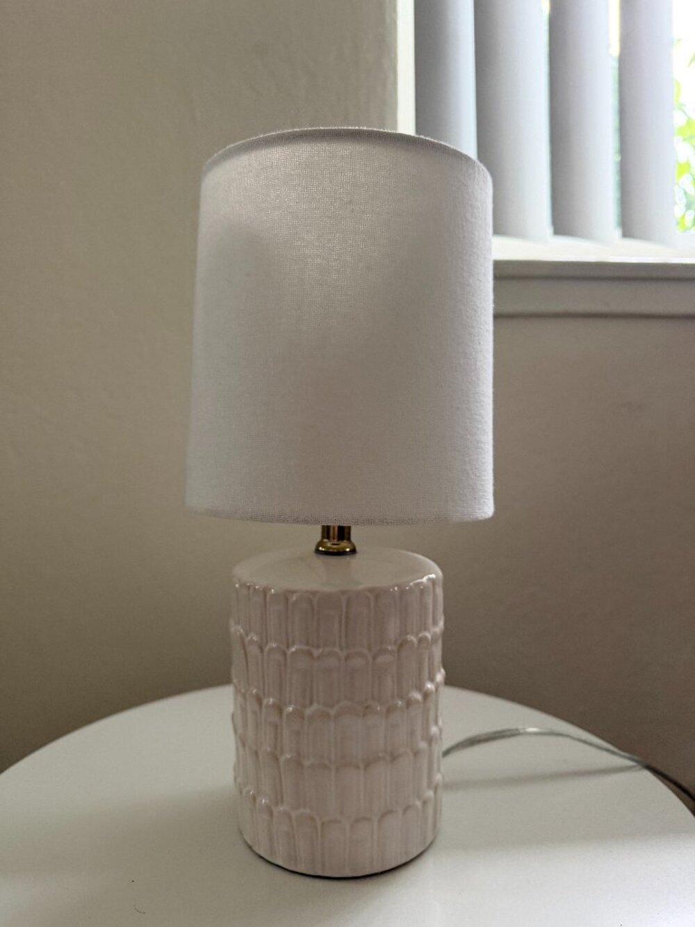 Minimalist Wood Base Table Lamp - Bulb Included